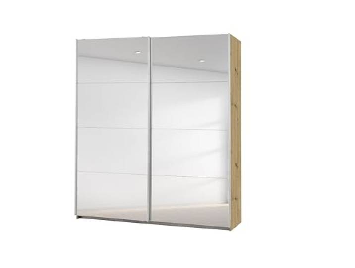 Rauch Möbel Caracas, Schwebetürenschrank, Eiche Artisan, Breite 181 cm