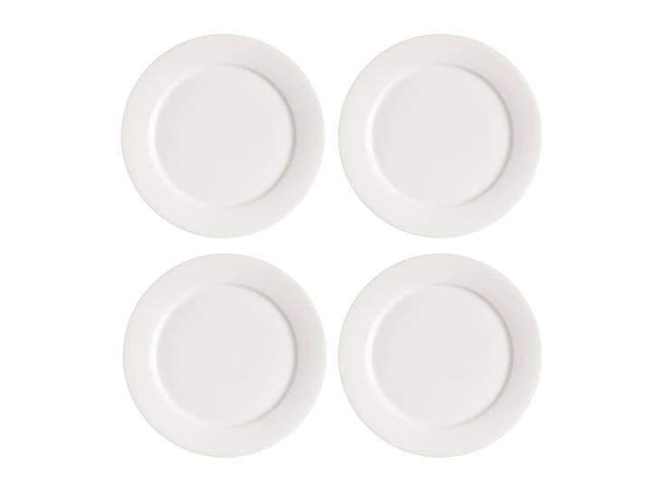 Scandi Living Lot de 4 petites assiettes Kalk 21cm blanc