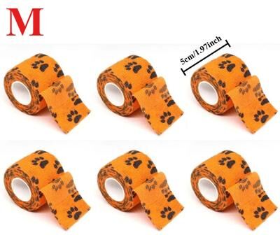 Uplifted Finds Aero Wrap Pro Self Adhesive Paw & Leg Protection 6 Pcs Orange