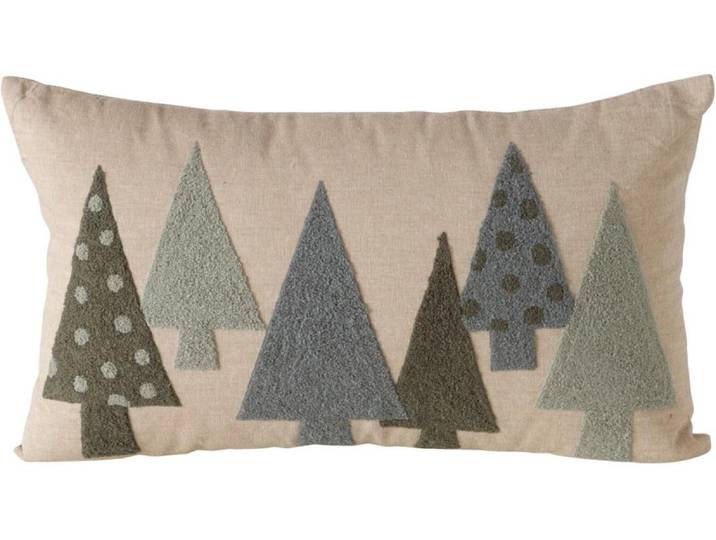 Dekokissen BOLTZE Mali 30 x 50 cm , grün (natur, grün), B:30cm L:50cm, Baumwolle, Dekokissen_Sitzkissen_Kissenhüllen, Dekokissen