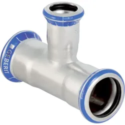 Geberit Mapress Edelstahl T-Stück reduziert d88,9-35-88,9