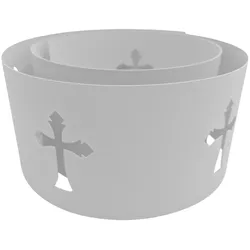 zaun|zu® Sichtschutzstreifen PREMIUM Halloween Grabsteine Weiß 2,55m