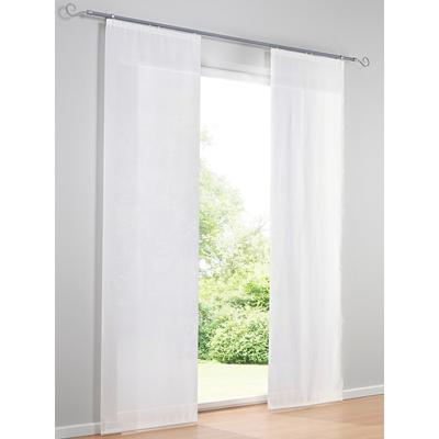 Schiebegardine HEINE HOME Gr. 3, weiß, B:60cm H:225cm, Polyester, Gardinen