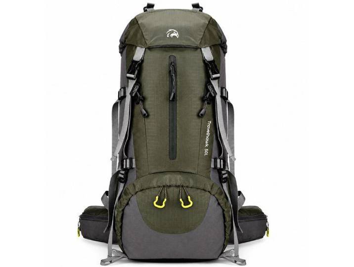 Travelhawk Backpack - 50 Liter - Waterafstotend - Groen