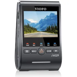Viofo A329S 1CH (Front + GPS + CPL) (Bluetooth, Eingebautes Display, GPS-Empfänger, 4K), Dashcam, Schwarz, Grau