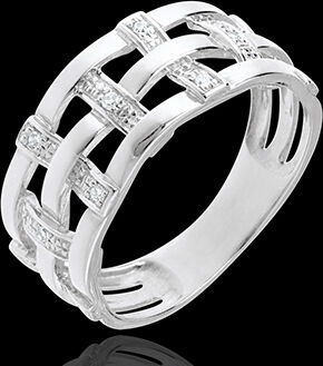 Edenly Ring Couture in Weissgold - 11 Diamanten