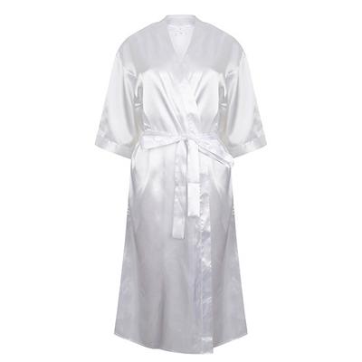 Ladies´ Satin Robe | HENBURY BV. | White | XL/XXL