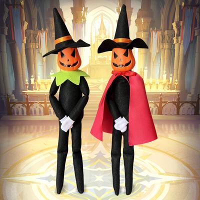 Lush Living Finds Halloween Elf Doll, Pumpkin Ornament For Home Desk Decoration Accessories leaf