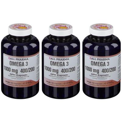 Omega-3 1000 mg 400/200 GPH Kapseln x3 3x180 St