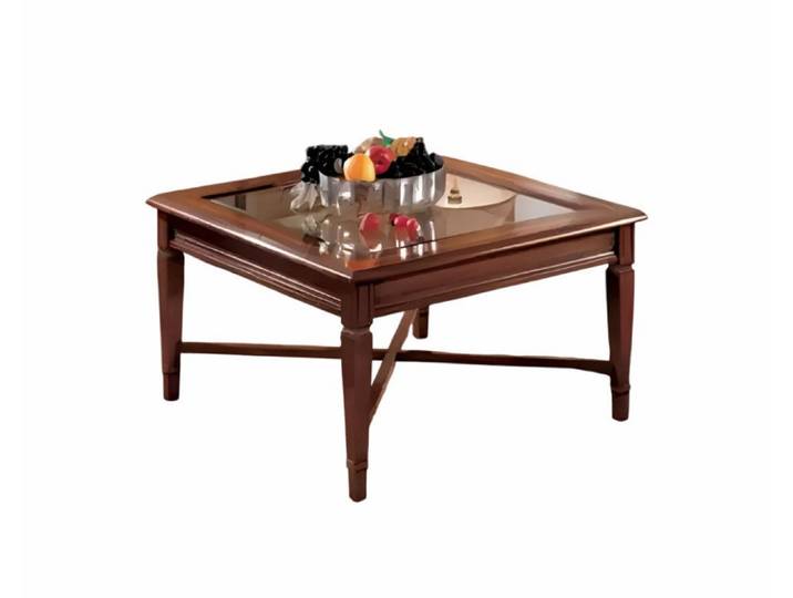Xlmoebel Couchtisch Eleganter Glastisch für stilvolles Wohnen in klassischem Design (Packung, 1-St., Couchtisch), Hergestellt in Europa