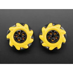 Adafruit Mecanum-Räder Set, Links & Rechts, 48mm, LEGO & TT-Motor-kompatibel, omnidirektional, grip