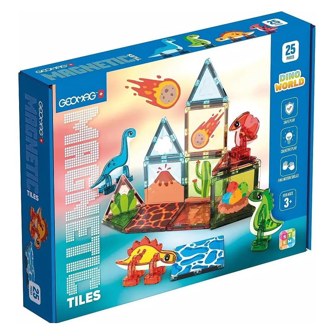 Geomag Magnetic Tiles Gems Dino World (4221)