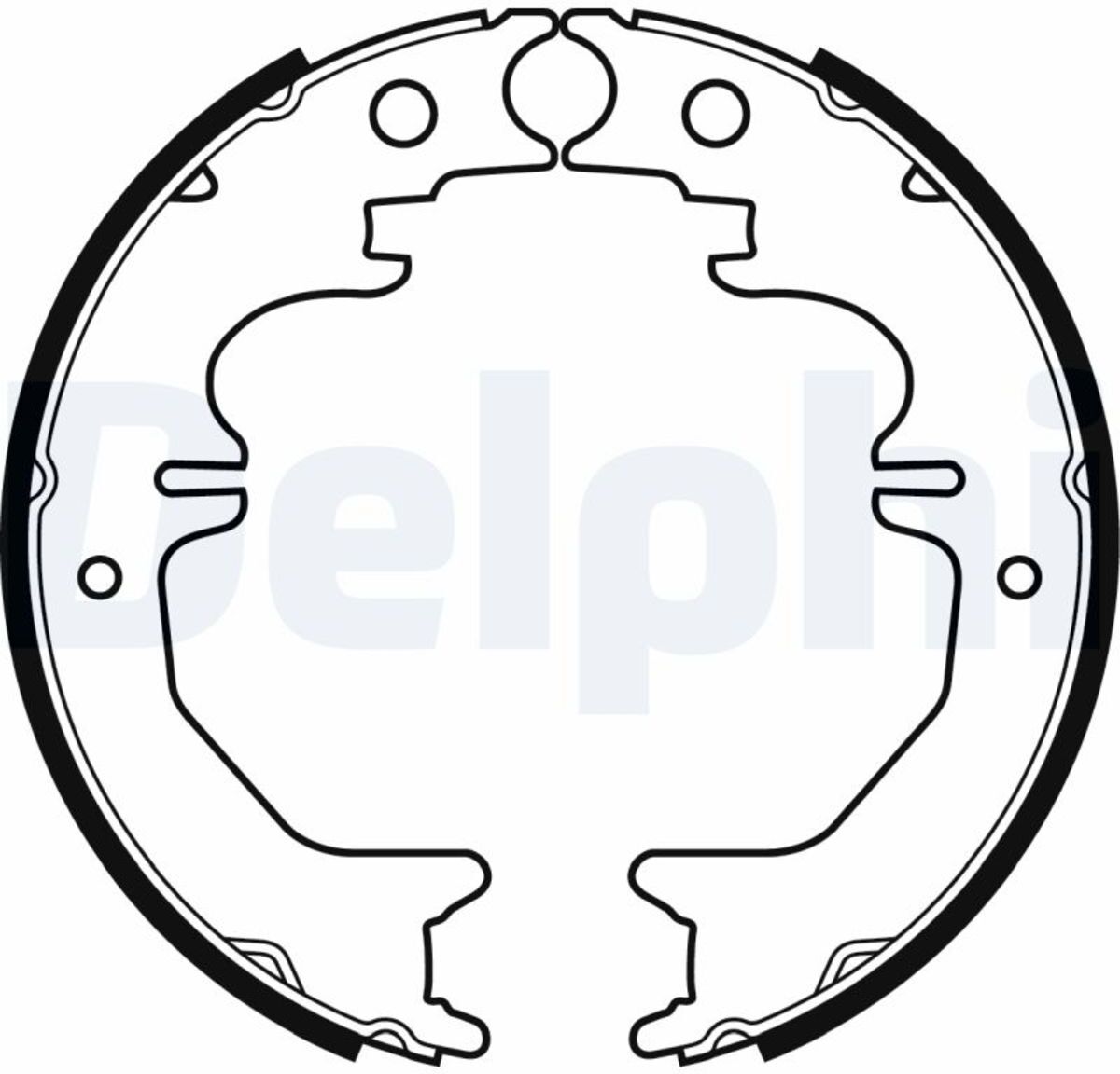 Bremsbackensatz, Feststellbremse DELPHI LS2053