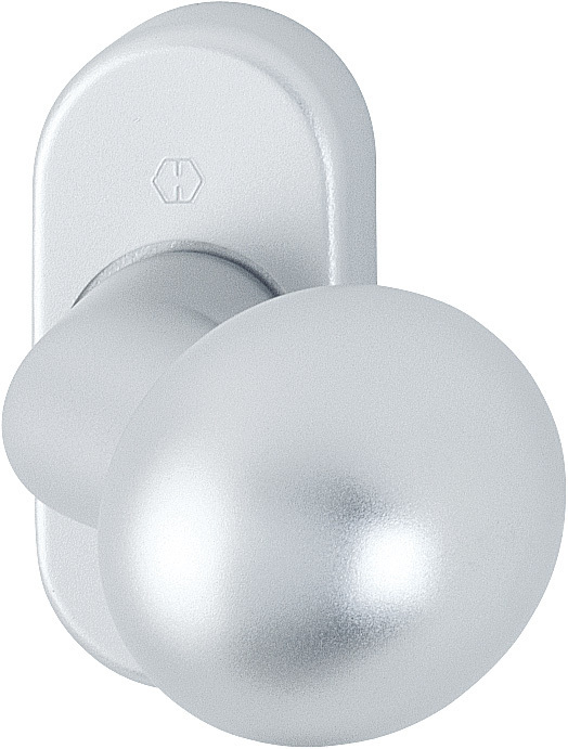 HOPPE Knopf auf Rosette 50G/55, feststehend, Aluminium 3163569
