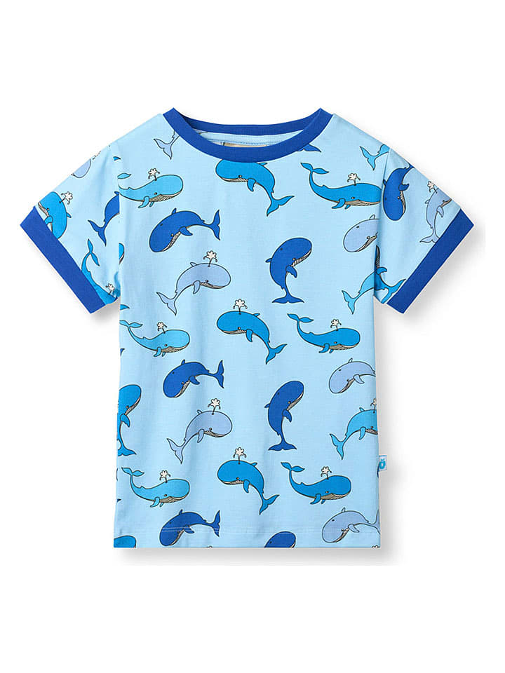 Småfolk Shirt "Elstar" in Hellblau - 110/116