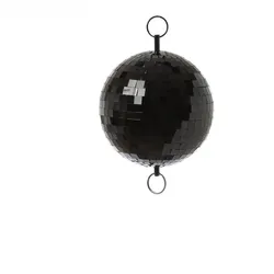 SATISFIRE Spiegelkugel 15cm schwarz Discokugel für Werbe-Dekozwecke Schaufenster