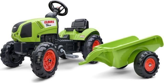 Falk Tret Traktor Claas Arion 410 met aanhanger voor kinderen vanaf 2 jaar