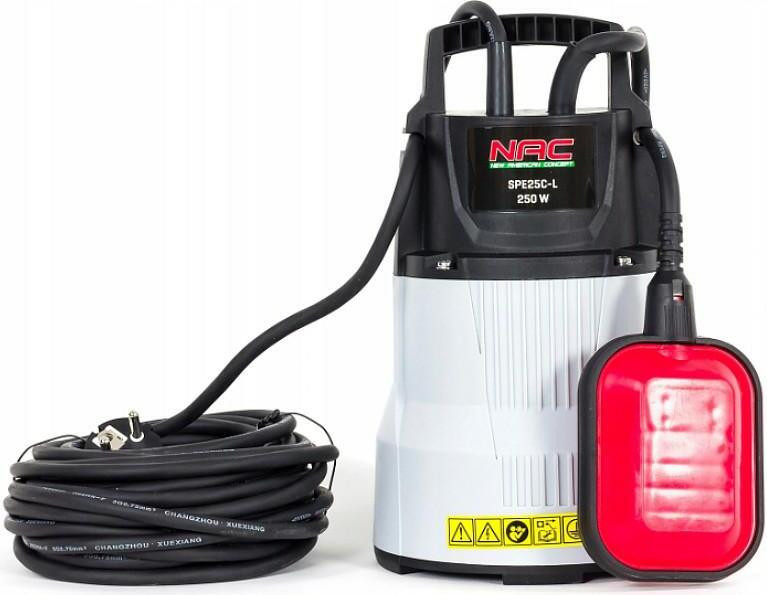 NAC Dompelpomp voor schoon water, 250W, model Spe25C-L