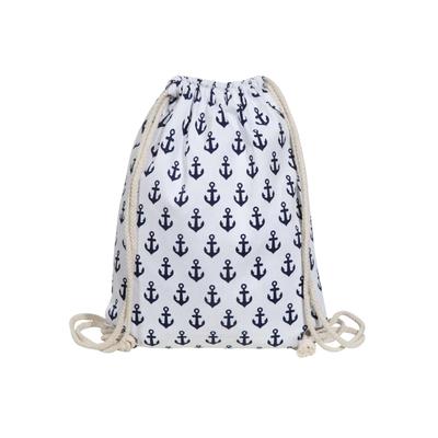 Turnbeutel CHAM CHAM "Trend Turnbeutel aus Textil, maritim", Damen, weiß, Textil, Taschen