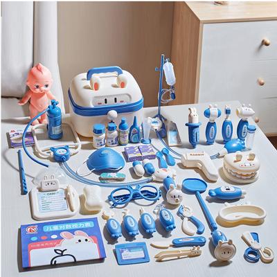 Inspire Daily Merch Medical Kit Toys For Kids, Kids Doctor Play Set, Stethoscope, Syringe, Dentist Tools, Educational Gift For Boys And Girl luxury Set Blue