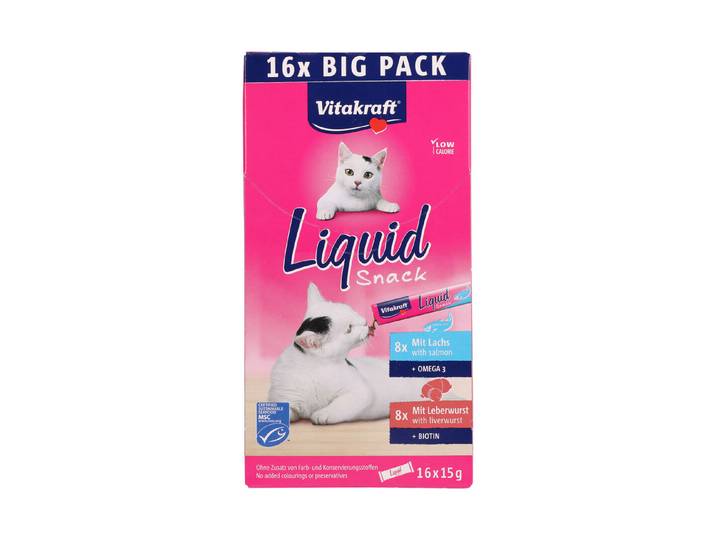 Vitakraft Liquid Katzensnack 16x15g