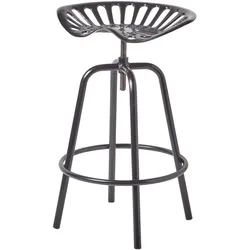 BARHOCKER Traktorsitz, Metall im Vintage-Look, höhenverstellbar