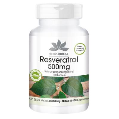 Resveratrol 500 mg Kapseln 120 St
