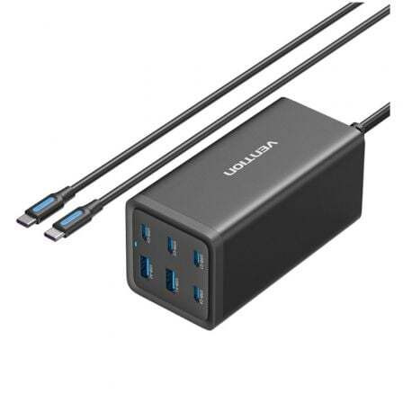 Vention Wandlader FENB0-EU met 4x USB Type-C en 2x USB, 200W