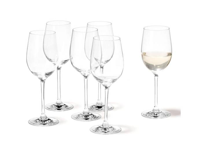 Weissweingläser-Set Leonardo transparent Kristallglas H 21 cm 0.30 l 6 Stk