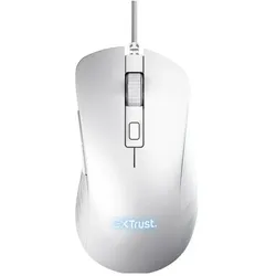 Trust Gxt924w Ybar+ Gaming Mouse White (Kabelgebunden), Maus, Schwarz, Weiss
