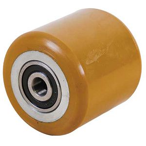 CASCOO Hubwagen-Rolle bis 320 kg, Polyurethan, Gabelrolle, Achse 10 mm, mit Kugellager, (Ø/B) 60 x 60 mm