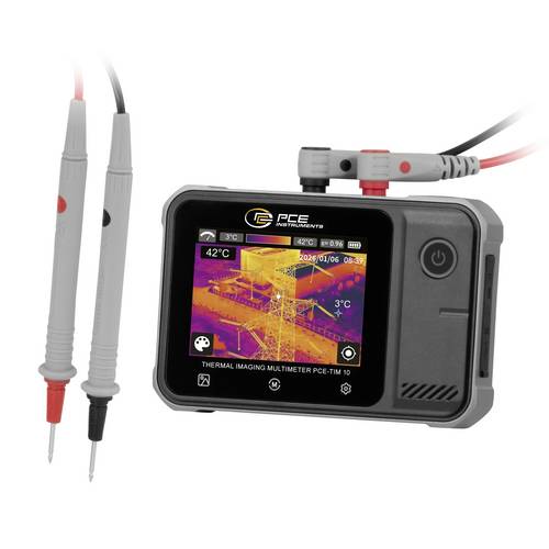 PCE Instruments PCE-TIM 10 Hand-Multimeter digital integrierte Wärmebildkamera CAT III 600V Anzeige (Counts): 19.999