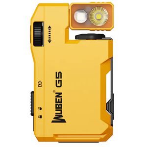 Wuben Taschenlampe G5 LED, aufladbar, gelb, 400 Lumen, 6,2 cm, wasserdicht