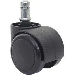 HARTBODENROLLEN 5ER SET Schwarz, Schwarz 5er-Set