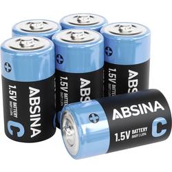 Absina Baby (C)-Batterie Alkali-Mangan 6000 mAh 9 V 6 St. 401041-6
