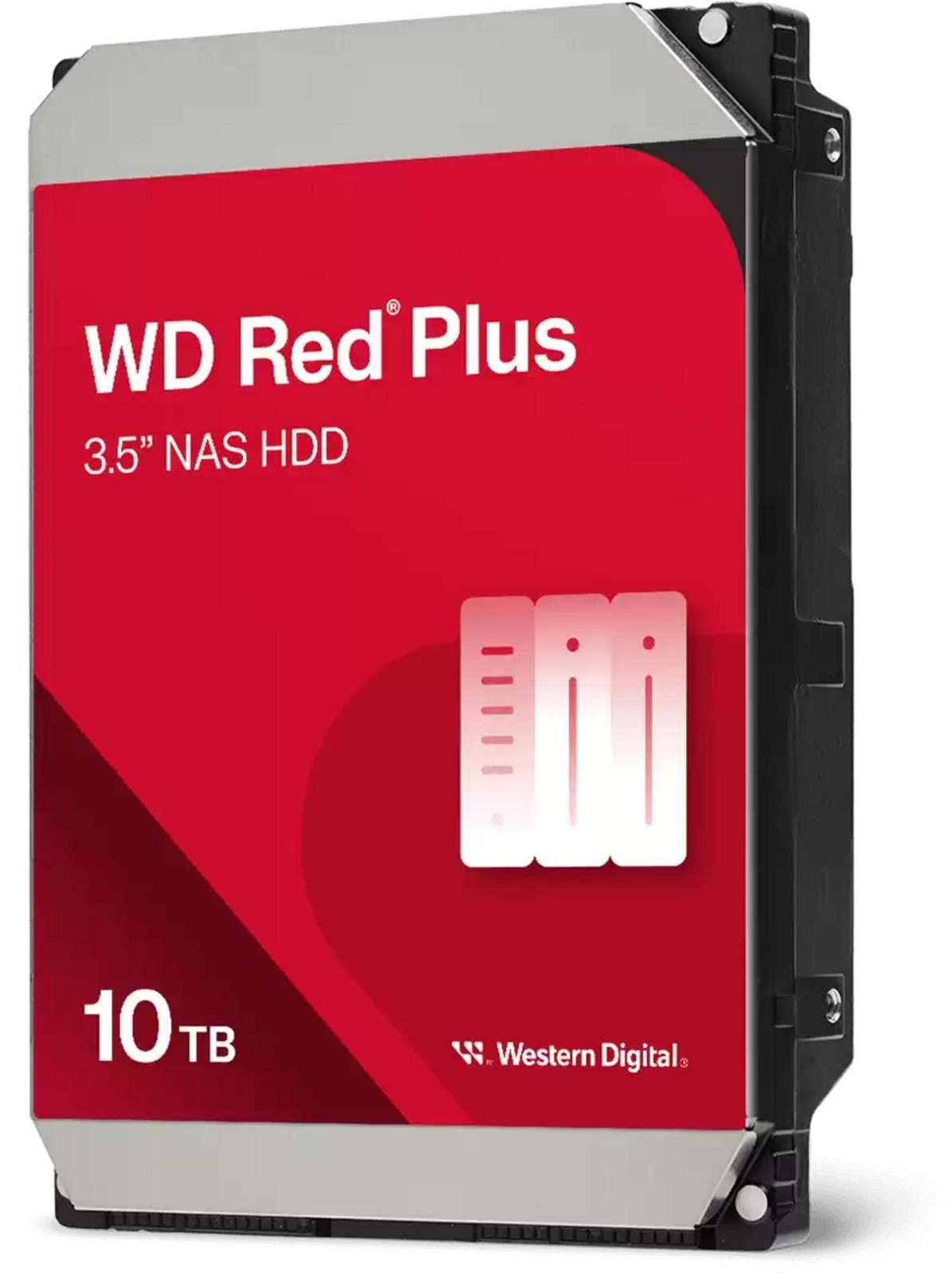 Western Digital Red Plus WD100EFGX Harde schijf - 10 TB - Intern - 3.5 inch - SATA 6Gb/s - 7200 rpm - 512 MB Cache