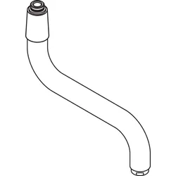 Hansgrohe Auslauf Küche Wand 200mm chrom , 92616000 92616000