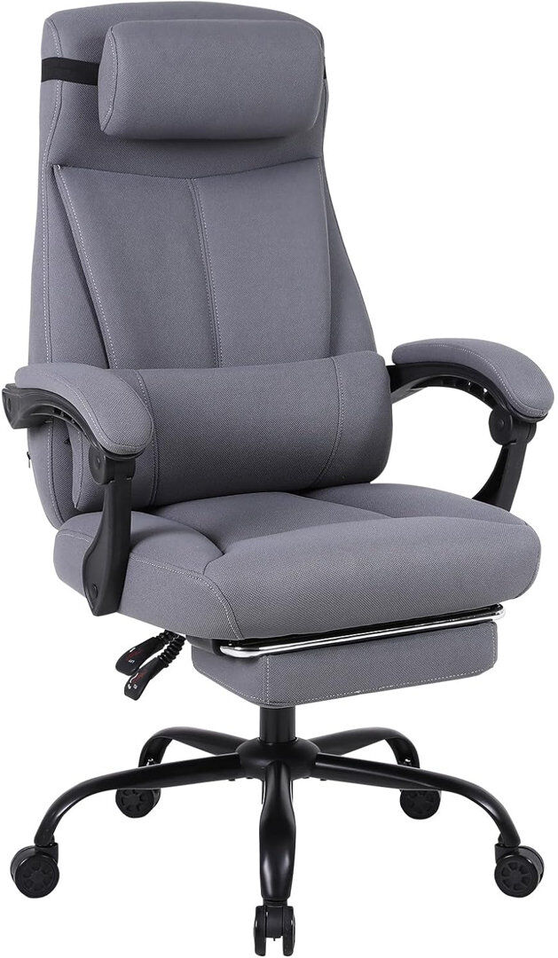 Latitude Run Bouchra Executive Chair Grey 32cm W X 74cm D