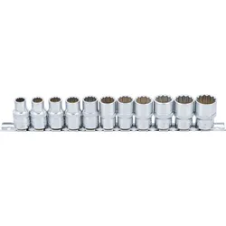 BGS Steckschlüssel-Einsatz-Satz, Zwölfkant | Antrieb Innenvierkant 12,5 mm (1/2""...
