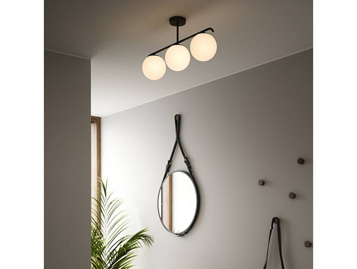 Grant 3 Deckenleuchte Black - Nordlux - Wohnzimmer - Glas - Mehrflammig
