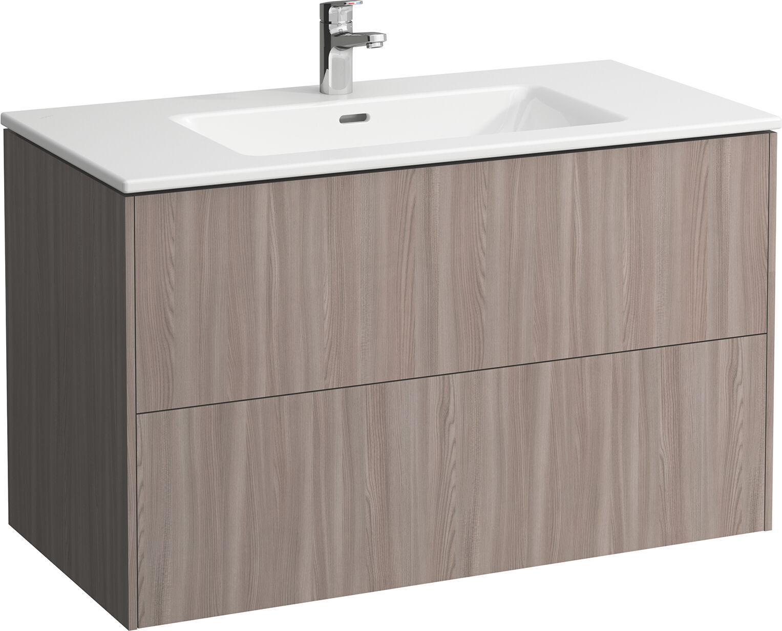 LAUFEN Pro S base vasque H8649612621041, 2 tiroirs, Ulme hell , 100x50cm
