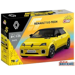Cobi Cars 24673 Renault 5 E-Tech yellow 24673