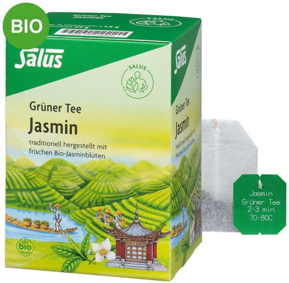 Grüner Tee Jasmin Bio Salus Filterbeutel 15stk