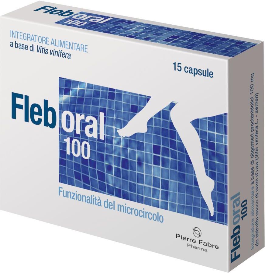 PIERRE FABRE PHARMA Srl Pierre Fabre, Fleboral 100, 15 Capsule