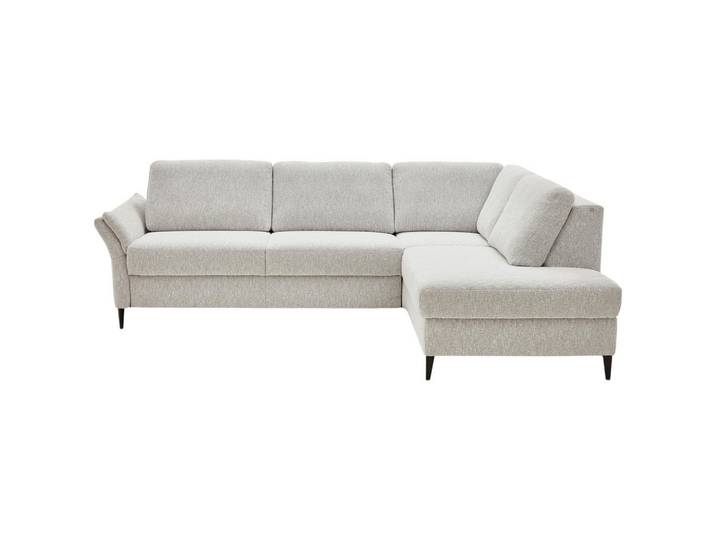 Dieter Knoll Ecksofa, Ecru, Metall, 4-Sitzer, Ottomane rechts, L-Form, 277x201 cm, Goldenes M, Made in EU, erweiterbar, Typenauswahl, Fußauswahl, Stoffauswahl, planbar, Liegefunktion, Schlafen auf Sitzhöhe, Hocker erhältlich, individuell Armteil links, Stoff-/Lederauswahl, Wohnzimmer, Sofas & Couches, Wohnlandschaften, Ecksofas