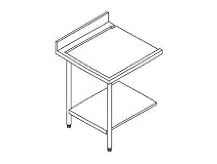 Table Entrée et Sortie pour Lave-Vaisselle à Capot - Accrochage à Gauche - L 700 mm - Elettrobar - - 700x715x850mm