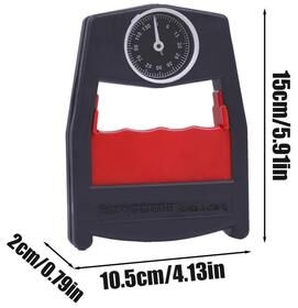 Lush Living Finds Trainer Handheld Grip Power Measurer, Arm Strengthener, Hand Grip Strength Tester For Home Gym red