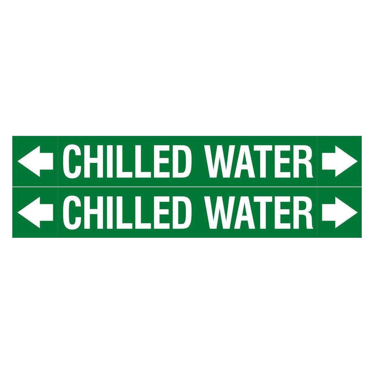 Brady ASME - Rohrmarkierer - Chilled Water (ASMEPM-50X345MM-CHILLED WATER)