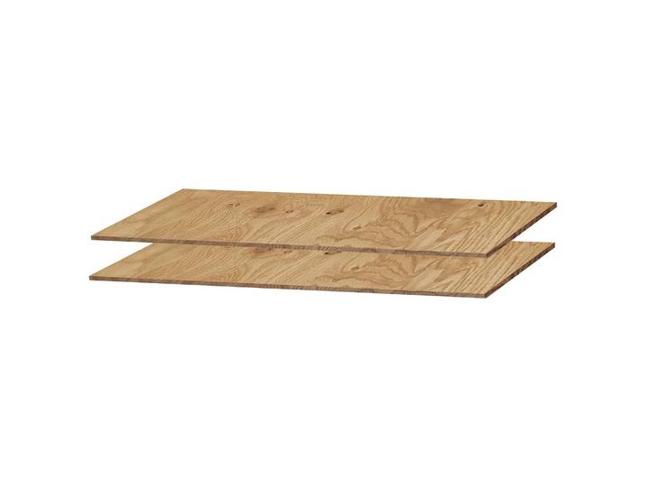 Étagères lot de 2 80cm Marron