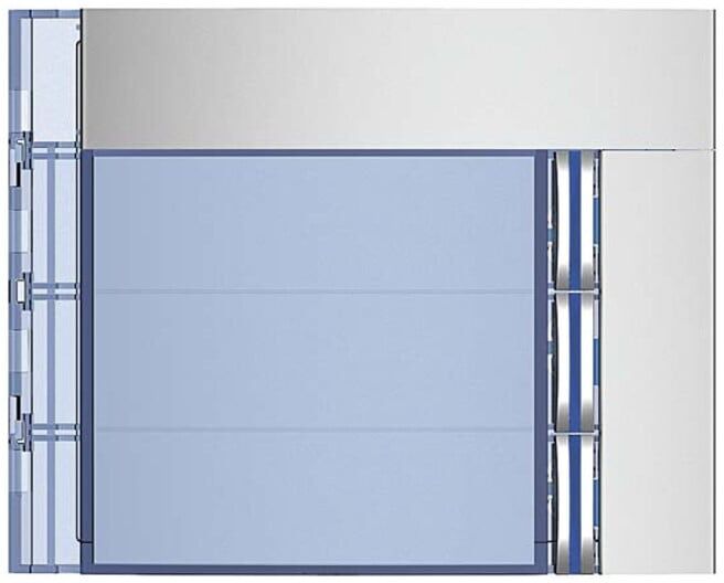 Legrand (SEKO) Frontblende Ruftastmodul 3 Ruftasten,Allmetal 352031)